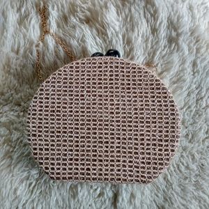As New Moda Luxe Hard case Pill box  shoulder bag
